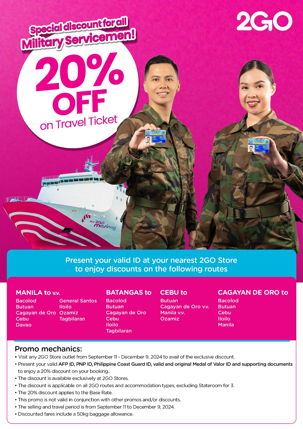 EXCLUSIVE! 20% Discount for Military